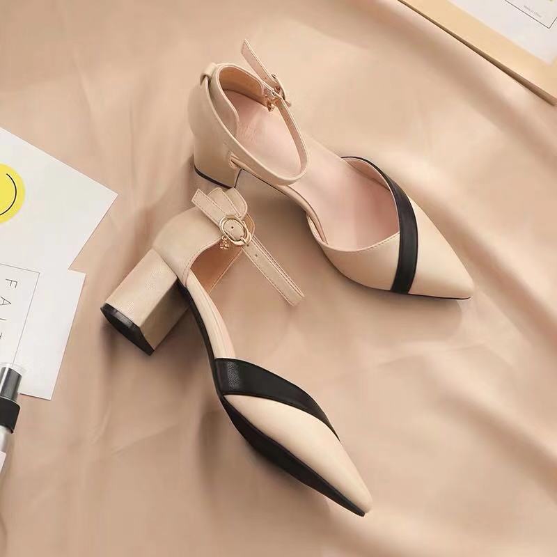 Damskie klasyczne beżowe czółe – Leather Classic Strap recenzja i cena