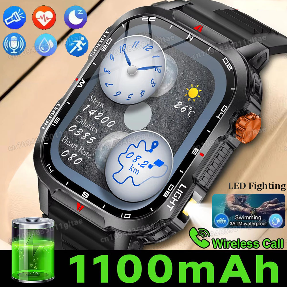 Wojskowy smartwatch outdoorowy – Smartwatch Custom recenzja i cena