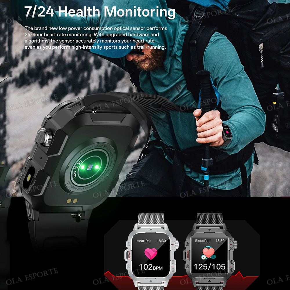 Wojskowy smartwatch outdoorowy – Smartwatch Custom recenzja i cena